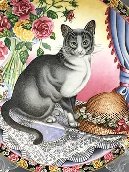 エインズレイ猫の置物 ウィンスタンレイキャット ケンジントンキャット キジ白猫 陶器